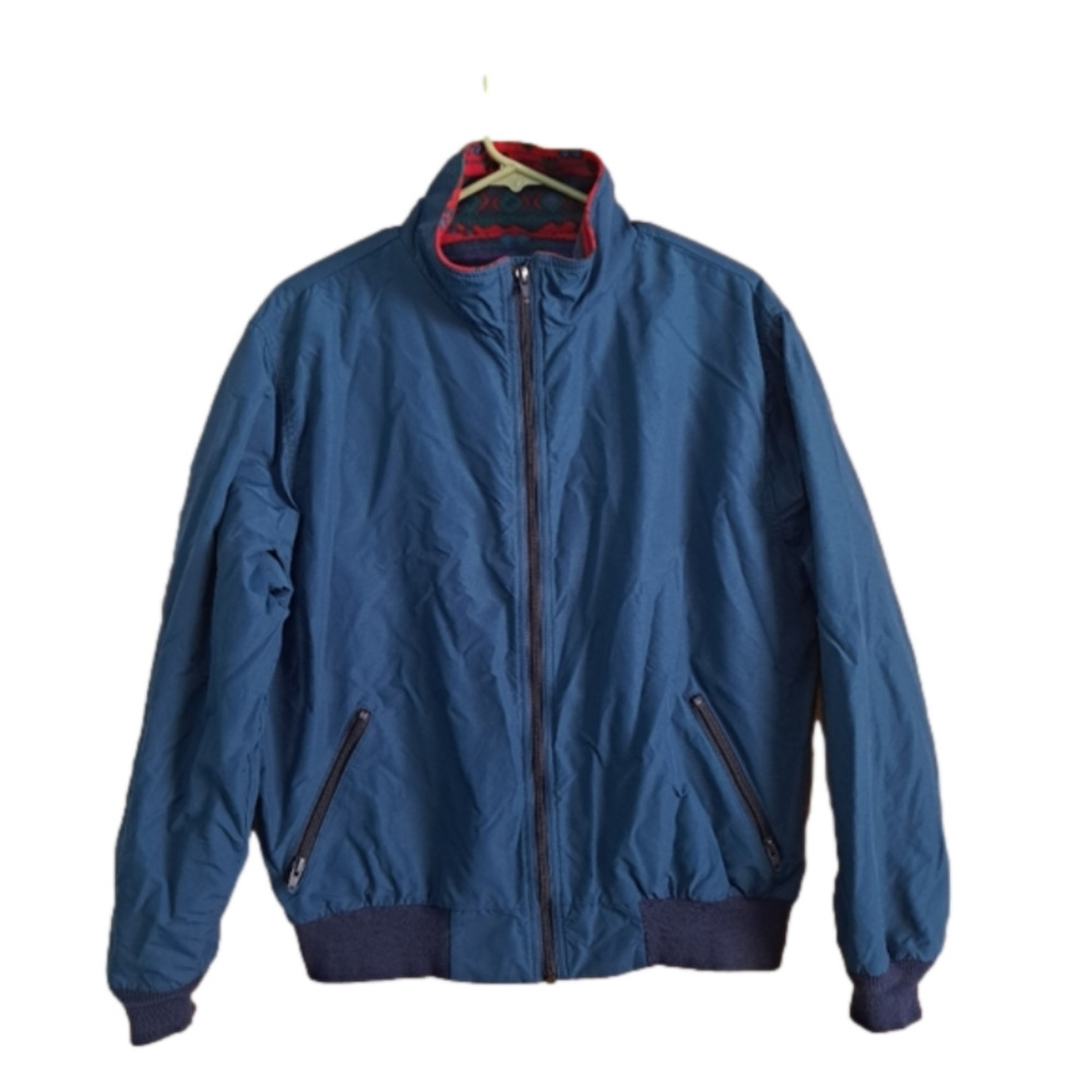 VINTAGE LL Bean 3 Seasons Jacket Aztec Print Lining Large